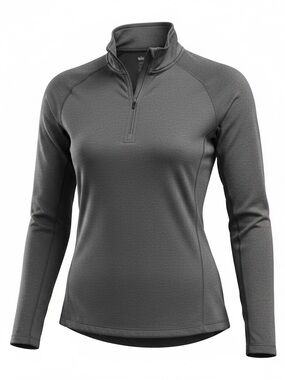 REI Women's Charcoal Quarter-Zip Performance Pullover